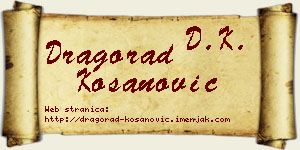 Dragorad Kosanović vizit kartica